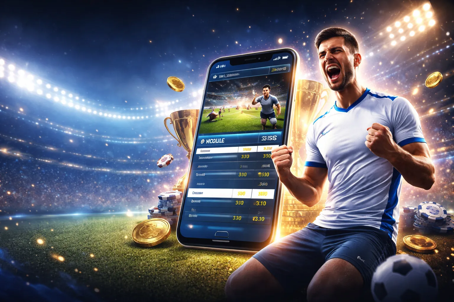 Hình ảnh banner 365 Bet English với các hoạt động cá cược thể thao sôi động